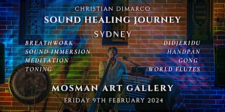 New Moon Sound Healing Journey Sydney | Christian Dimarco 9th Feb 2024 primary image