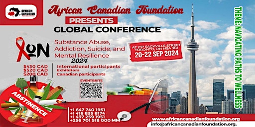 Primaire afbeelding van The  Global Conference on Substance use,Addiction, Suicide & Mental Resilen