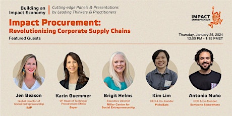 Impact Procurement: Revolutionizing Corporate Supply Chains primary image