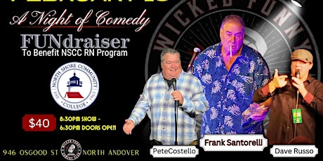 Primaire afbeelding van NSCC RN Program Comedy Fundraiser Friday February 16th at Wicked Funny