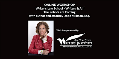 Writer's Law School - Writers & AI: The Robots are Coming with Jode Millman primary image