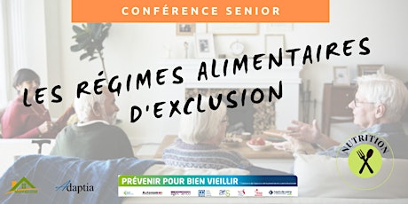 Immagine principale di Visio-conférence senior GRATUITE - Les régimes alimentaires d'exclusion 