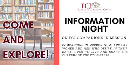 Information Night on FCJ Companions in Mission primary image