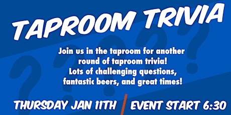 Taproom Trivia at Trailside! primary image