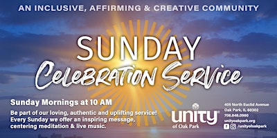 Hauptbild für Sunday Service with Inspiring message, music, meditation & youth education