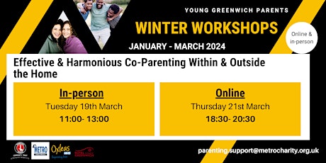 IN PERSON- Effective & Harmonious Co-Parenting Within & Outside the Homes