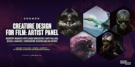 Imagem principal do evento Creature Design for Film: Artist Panel
