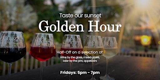 Hauptbild für GOLDEN HOUR FRIDAYS at Schnebly Winery and Miami Brewing Company!