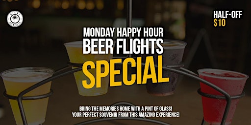 Image principale de Mondays ALL DAY Half-Off Beer Flights at Miami Brewing Company!