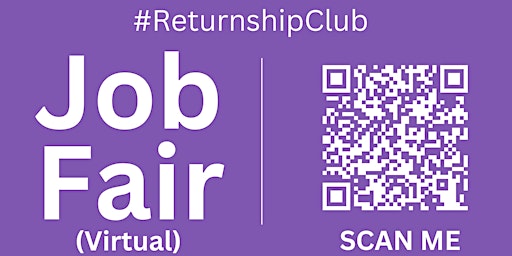 Primaire afbeelding van #ReturnshipClub Virtual Job Fair / Career Expo Event #Virtual #Online