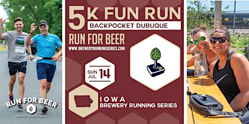 Primaire afbeelding van 5k Beer Run x Backpocket Dubuque | 2024 Iowa Brewery Running Series