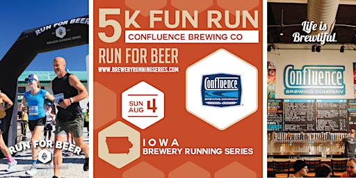 Imagem principal do evento 5k Beer Run x Confluence Brewing Company | 2024 Iowa Brewery Running Series