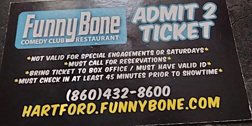 Primaire afbeelding van CT Academy Fundraiser: Funny Bone Ticket Vouchers