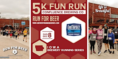 3k Winter Beer Run at Confluence Brewing  event logo