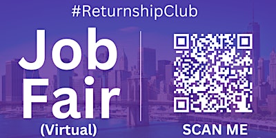 Primaire afbeelding van #ReturnshipClub Virtual Job Fair / Career Expo Event #NewYork #NYC
