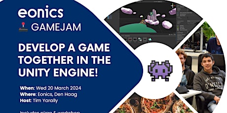 Imagen principal de Gamejam: build your own game in Unity - Eonics Open Hack Night #039