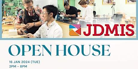 Imagem principal do evento JDMIS New Year Open House: Discover creative opportunities in jewellery
