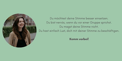 Imagem principal do evento Stimm- und Sprechtraining für Frauen*