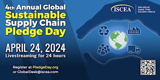 Primaire afbeelding van 4th Annual Sustainable Supply Chain Pledge Day! (April 24, 2024)