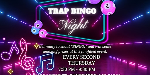 Trap Bingo Thursdays-Every Second Thursday primary image