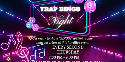 Imagem principal do evento Trap Bingo Thursdays-Every Second Thursday