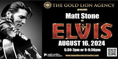 Elvis Presley #1 Tribute in America by Matt Stone- Greenville Music Nights