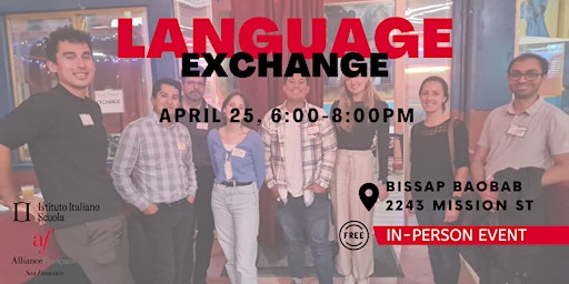 Imagem principal do evento LANGUAGE EXCHANGE