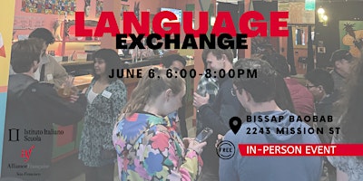 Imagem principal do evento LANGUAGE EXCHANGE