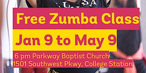 Primaire afbeelding van Free Zumba Classes in College Station, Texas