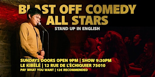 Imagem principal de English Stand Up Comedy - Sundays - Blast Off Comedy All Stars