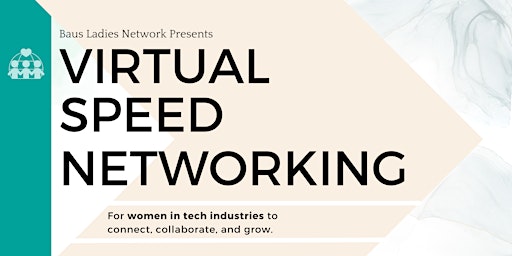 Primaire afbeelding van Weekend Speed Networking For Women In Tech