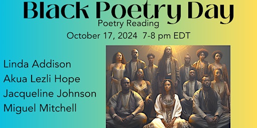 Imagem principal do evento Black Poetry Day Poetry Reading