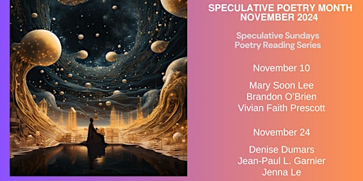 Imagem principal do evento Speculative Sundays Readings for Speculative Poetry Month