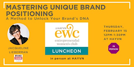 EWC Meeting: Mastering Unique Brand Positioning primary image