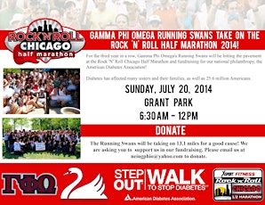 Support the Running Swans for the Chicago Rock 'N' Roll Half Marathon 2014! primary image