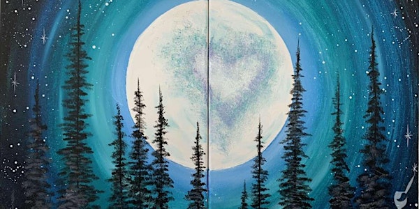 Sweet Couples Moon - Paint and Sip by Classpop!™