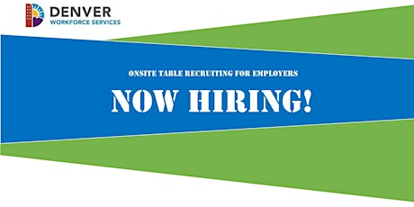 Now Hiring! Montbello Event - Employer Registration (August 28, 2019) primary image