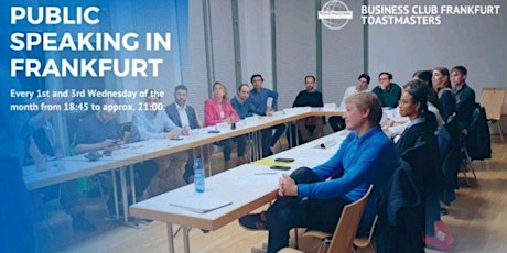 Public Speaking at Business Club Frankfurt Toastmasters