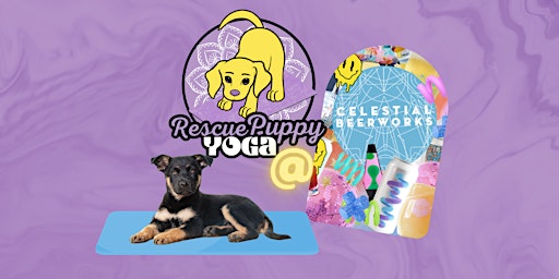 Imagem principal de Rescue Puppy Yoga @ Celestial Beerworks The Satellite