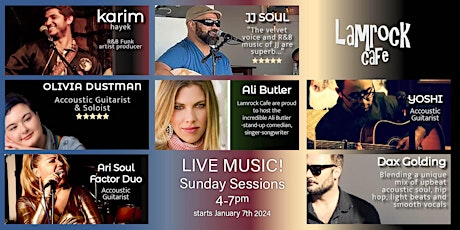 Live Music Sunset  Sundays at Lamrock Cafe Bondi Beach