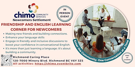 Friendship and English Learning Corner for Newcomers