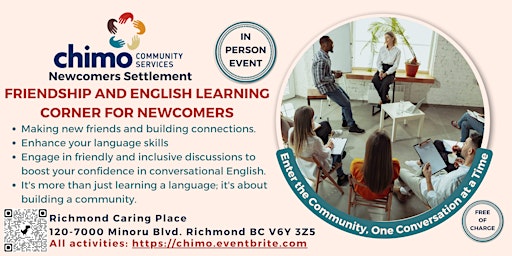 Friendship and English Learning Corner for Newcomers primary image