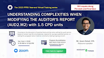 Understanding complexities when modifying auditor's report (1.5 CPD units) primary image