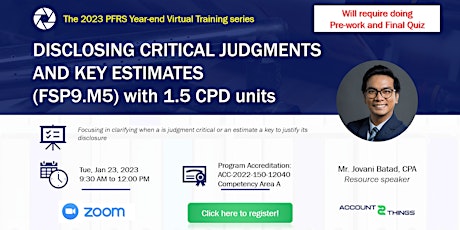 Disclosing critical judgments and key estimates (1.5 CPD units) primary image