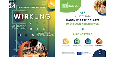 Offener Arbeitsraum- Jeden Mittwoch @Impact Hub Karlsruhe