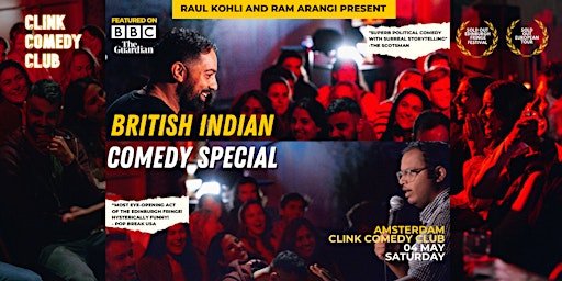 Imagem principal de British Indian Comedy Special - Amsterdam - Stand up Comedy in English