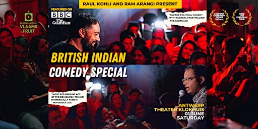 British Indian Comedy Special - Antwerp - Stand up Comedy in English primary image
