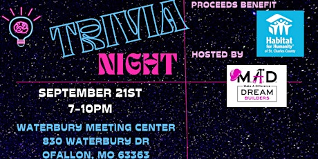 MAD Dream Builders Trivia Night 2024