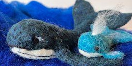 Felted Whales with Isabel