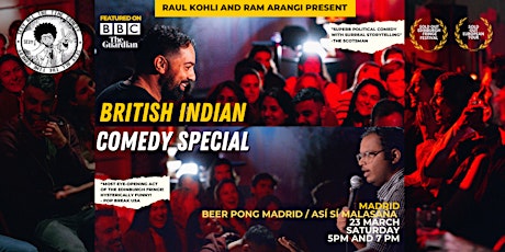 Imagen principal de British Indian Comedy Special - Madrid - Stand up Comedy in English